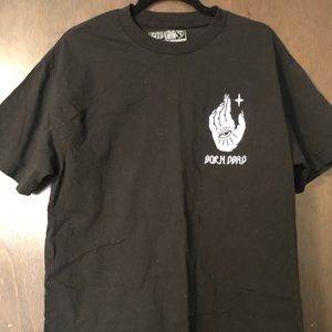 Oversized borndead tattoo black t-shirt